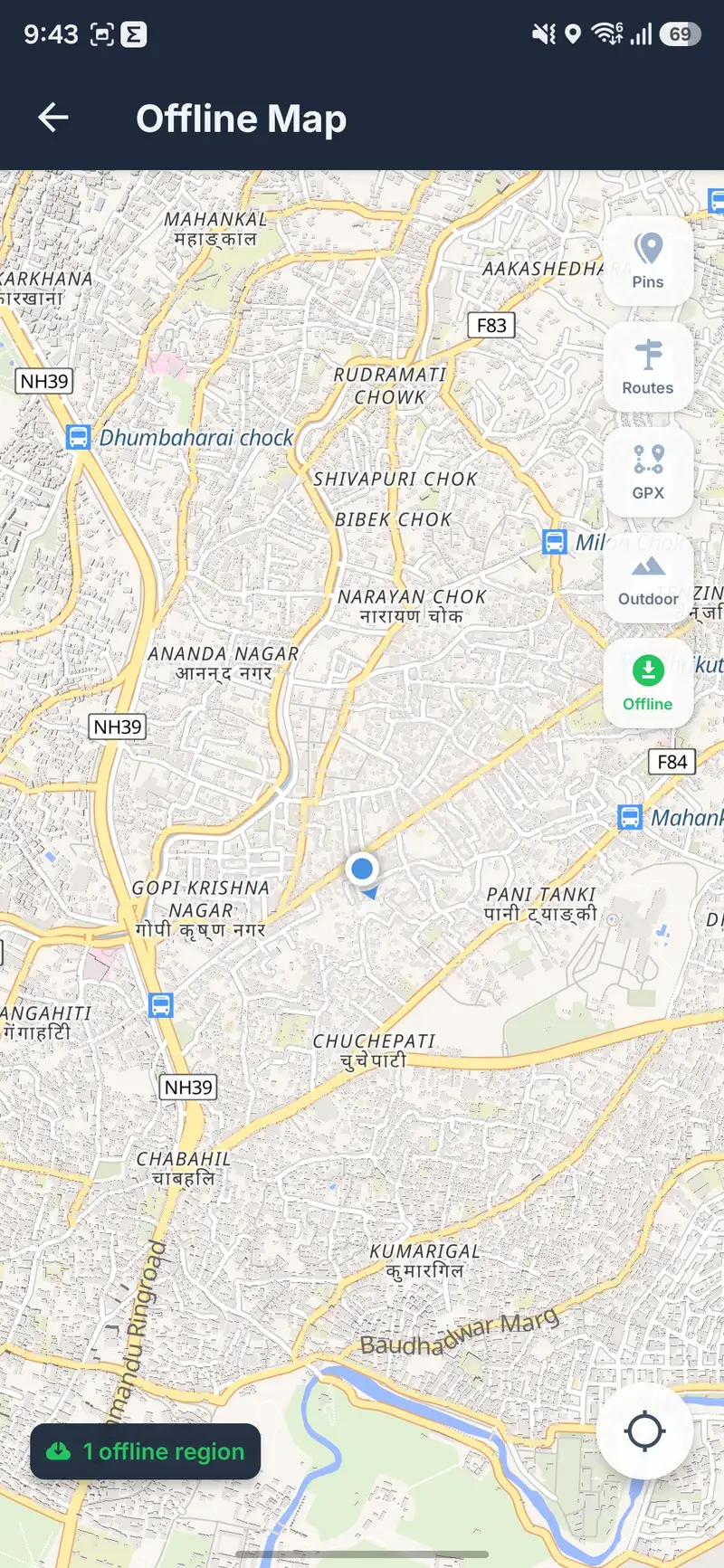 Offline maps